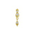 Pendulum Dangle - 18K Gold Diamond Studs | SXO Studios