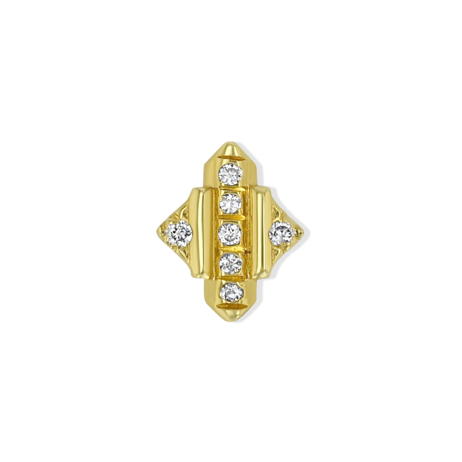 Temperance - 18K Gold Diamond Studs | SXO Studios