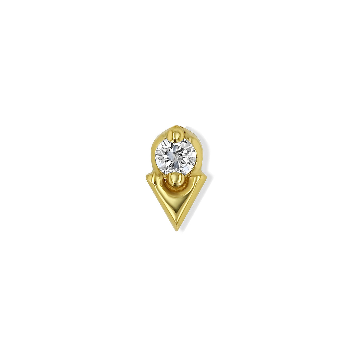 Cardinal 18K Gold Diamond Studs | SXO Studios